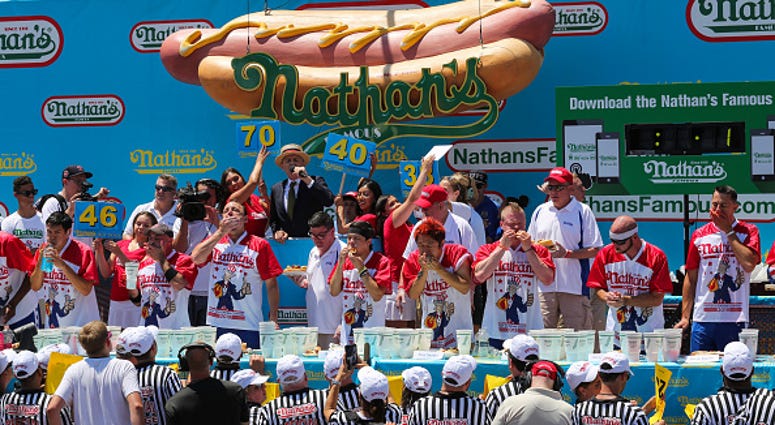 Nathan's hot dog eating contest