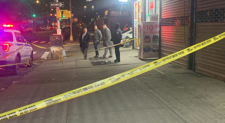 The scene of the shooting. Bronx deli shooting
