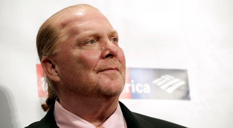 FILE - In this Wednesday, April 19, 2017, file photo, chef Mario Batali attends an awards event in New York. FILE - In this Wednesday, April 19, 2017, file photo, chef Mario Batali attends an awards event in New York.