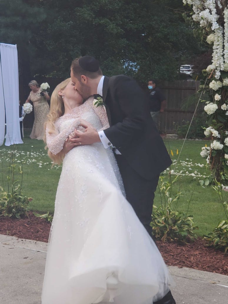 Ashley and Israel's first dance. Ashley and Israel