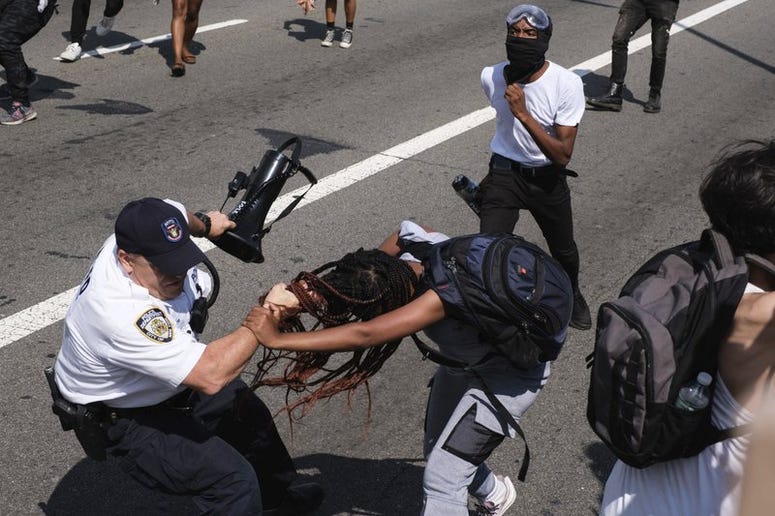 Brooklyn Clash with cops