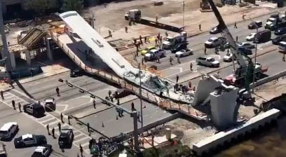 Pedestrian Bridge Collapses at Florida Univ in Miami
