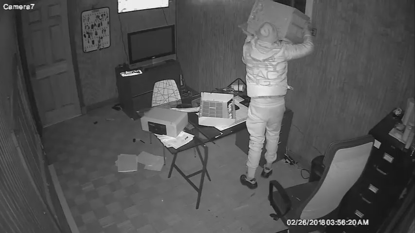 A man broke into a Bronx used car dealership by pushing-in an air conditioning unit. A man broke into a Bronx used car dealership by pushing-in an air conditioning unit.