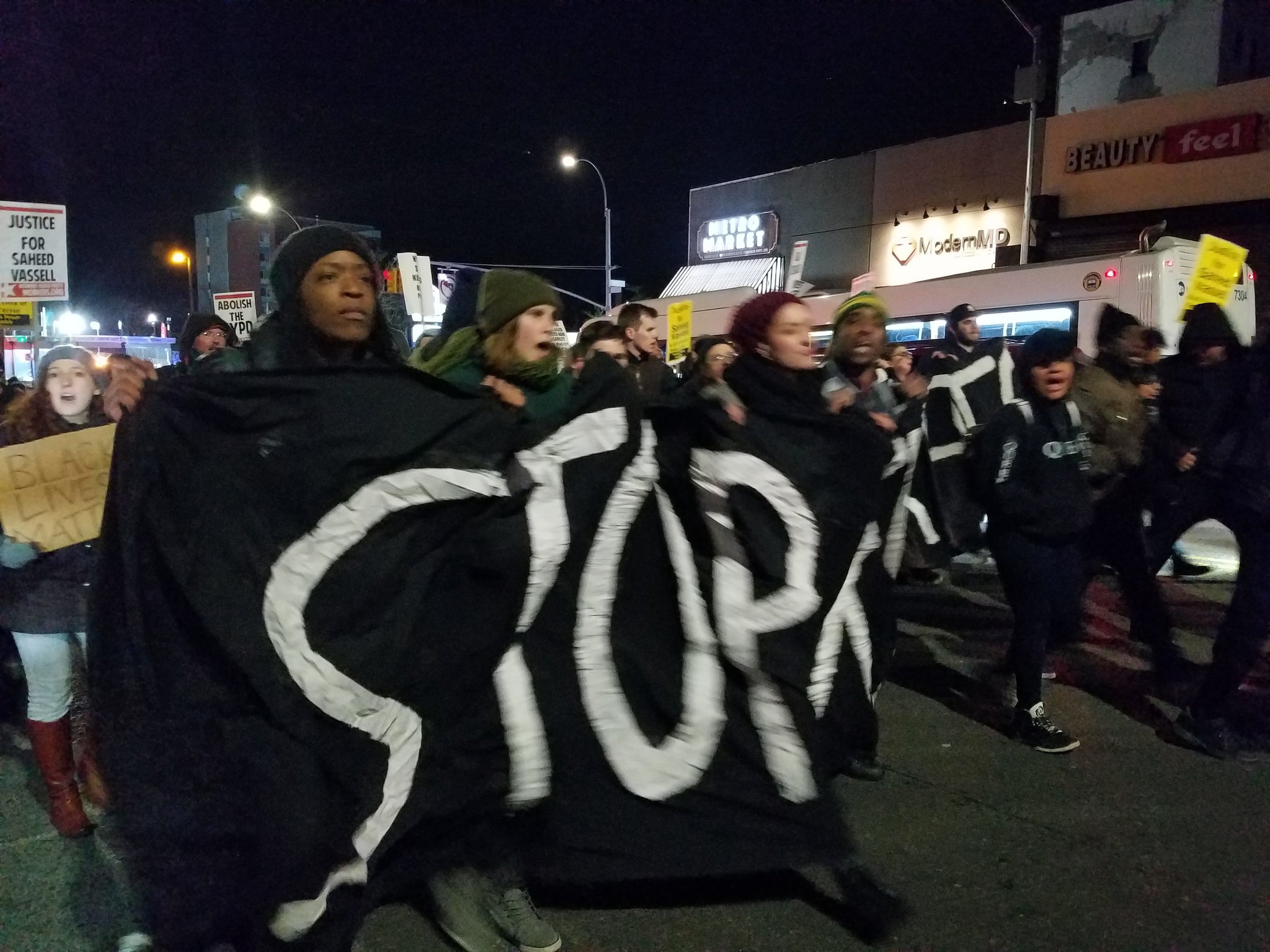 Crown Heights residents march in the streets after a deadly police involved shooting. Crown Heights residents march in the streets after a deadly police involved shooting.