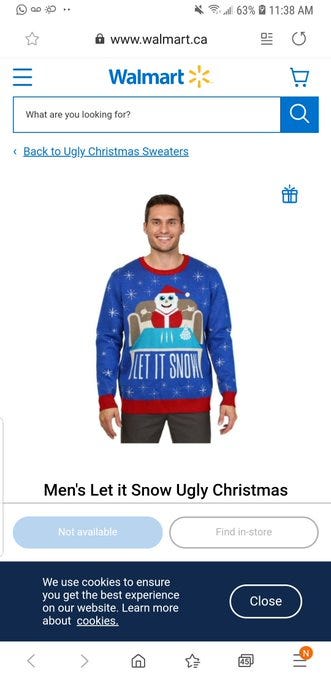 Santa cocaine sweater