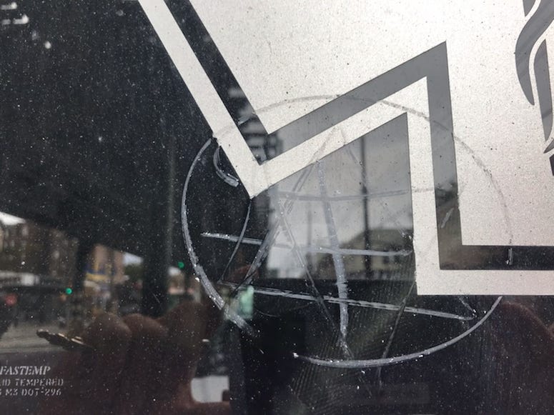 A Star of David was etched into all the ambulances. FDNY vandalism