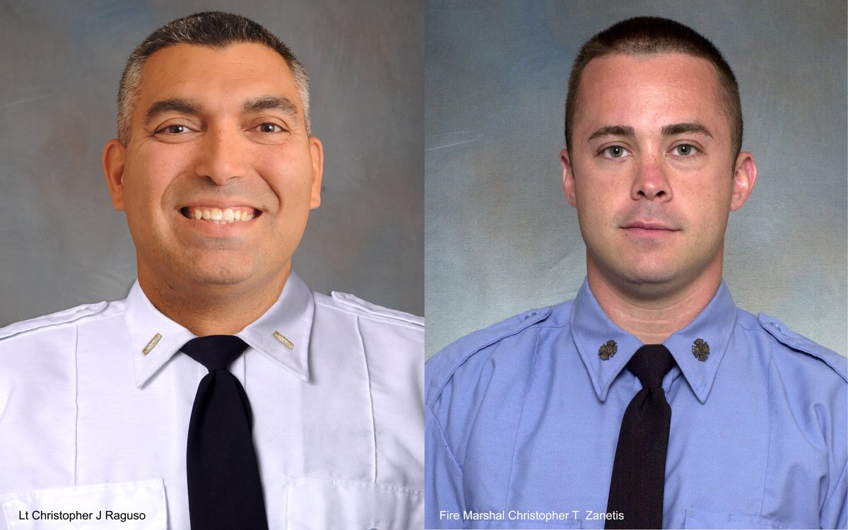 Firefighters Christopher J. Raguso, Christopher T. Zanetis
