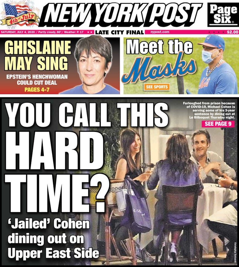 New York Post cover