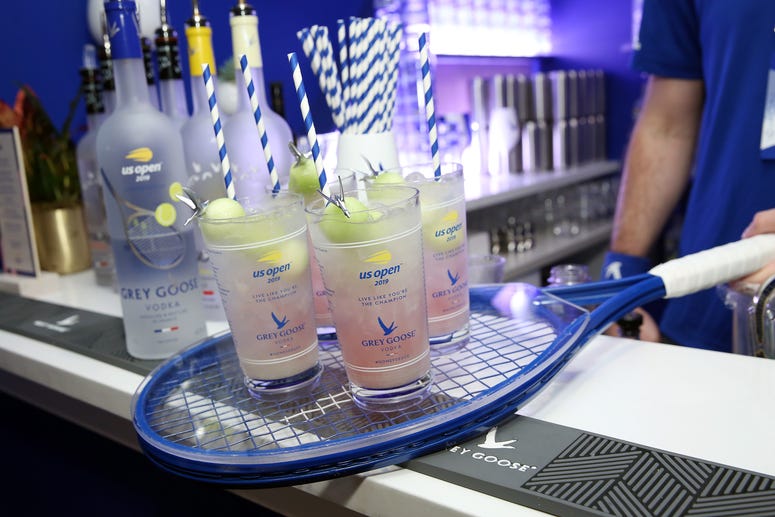 Grey Goose Honey Deuce cocktails are served as Grey Goose toasts to the 2019 US Open at Arthur Ashe Stadium on September 02, 2019 in New York City. (Photo by Monica Schipper/Getty Images for Grey Goose)