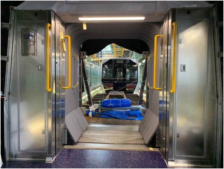 Inside new R211 subway car Inside new R211 subway car
