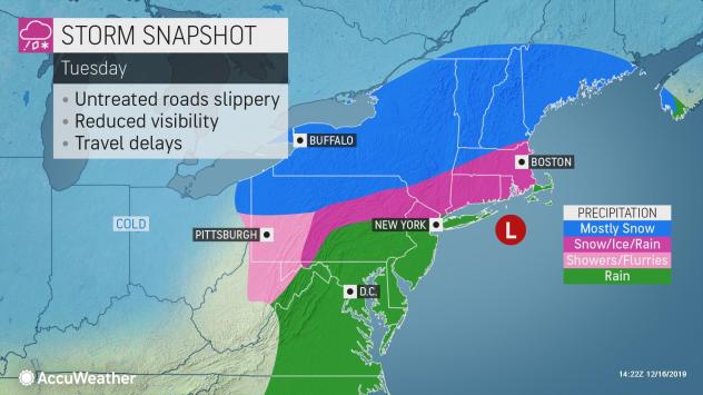 Weather map NYC