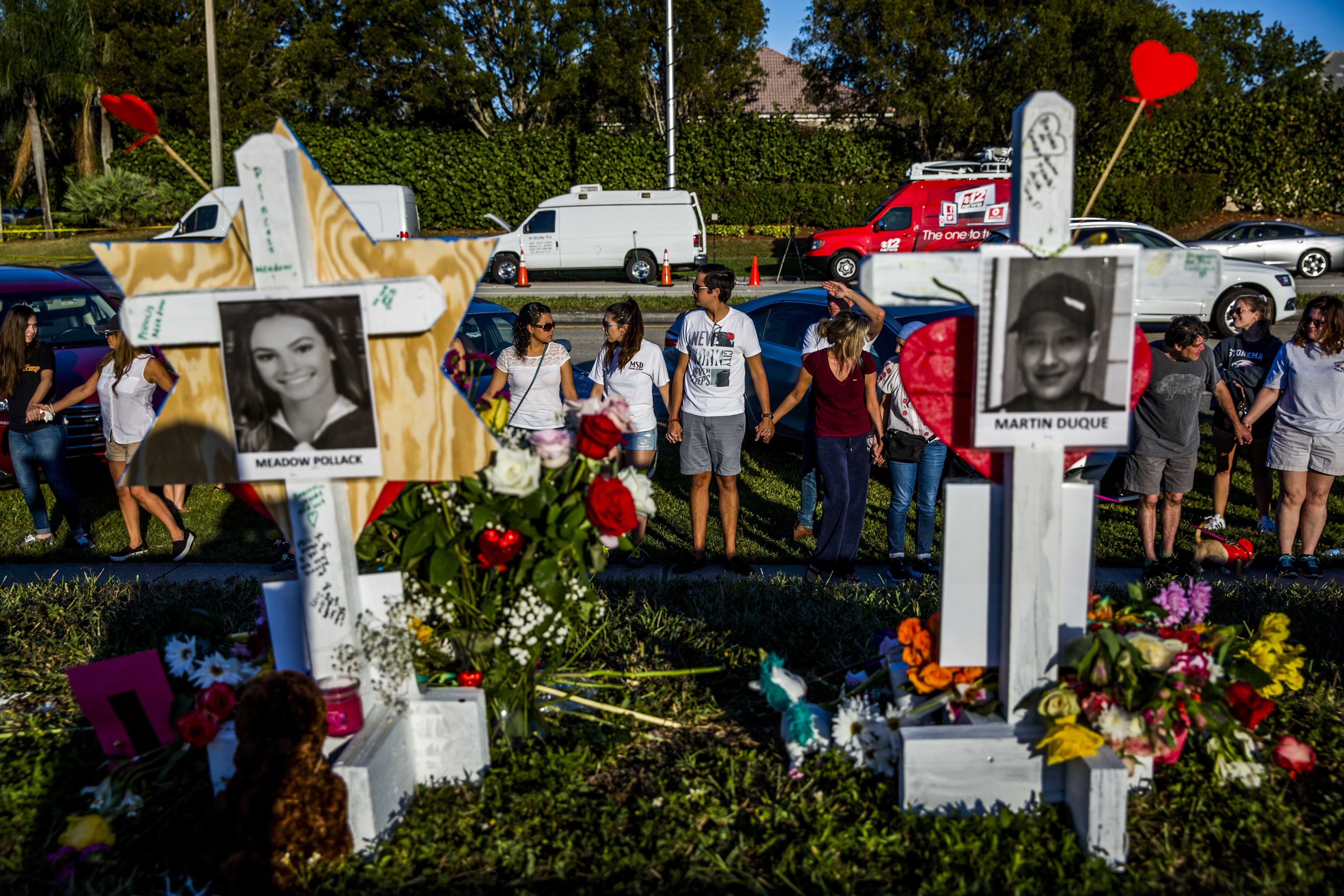 Memorial Outside Parkland, Fla School