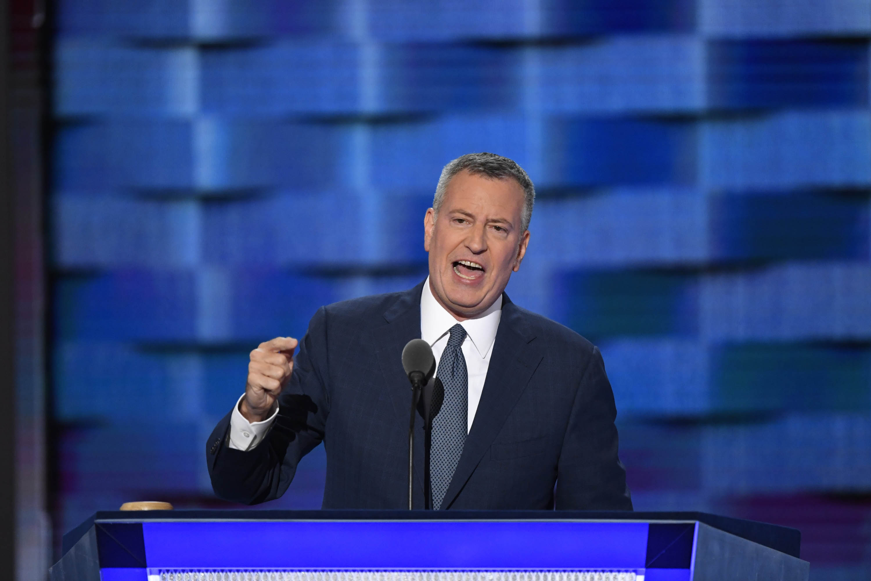 NYC Mayor Bill de Blasio at the DNC