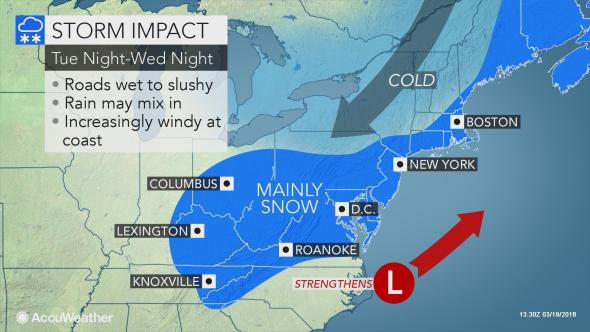 AccuWeather forecast March 19