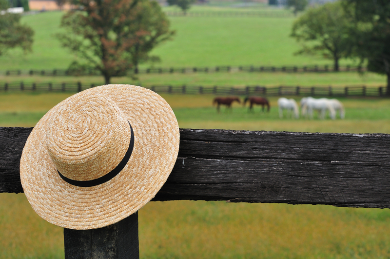 Hat on fence in Amish Country