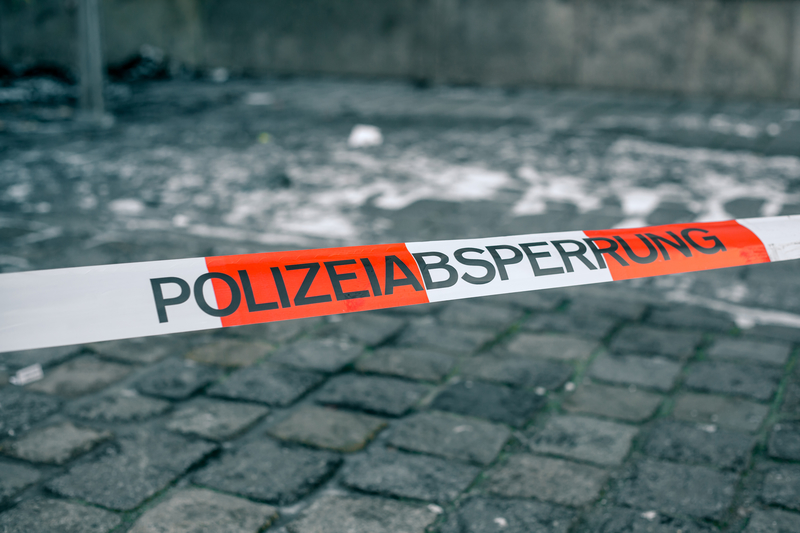 Police Tape In Germany Police Tape In Germany