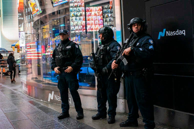 NYPD counterterrorism officers. NYPD counterterrorism officers