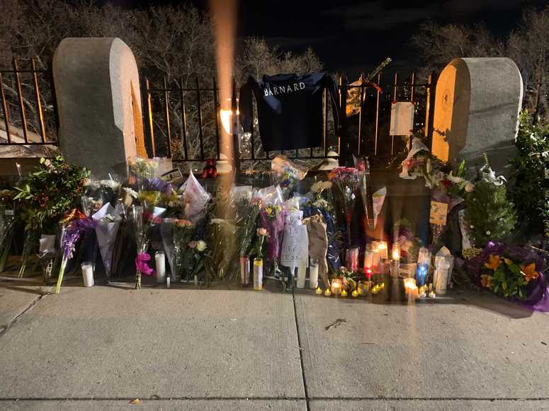 A memorial for Tessa Majors. Tessa Majors memorial