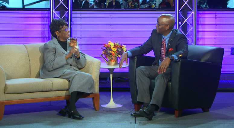 Claudette Colvin with Larry Mullins Claudette Colvin with Larry Mullins