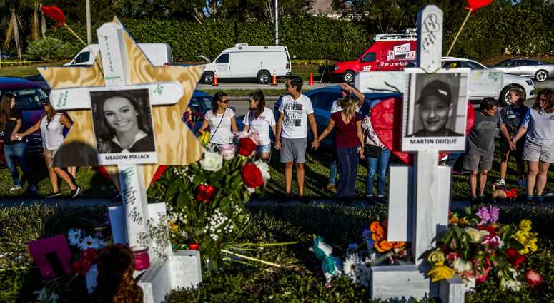 Memorial Outside Parkland, Fla School