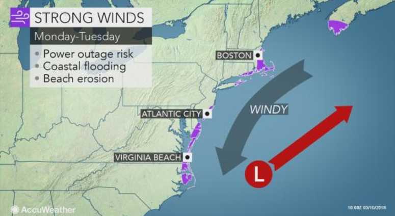 AccuWeather storm graphic March 10