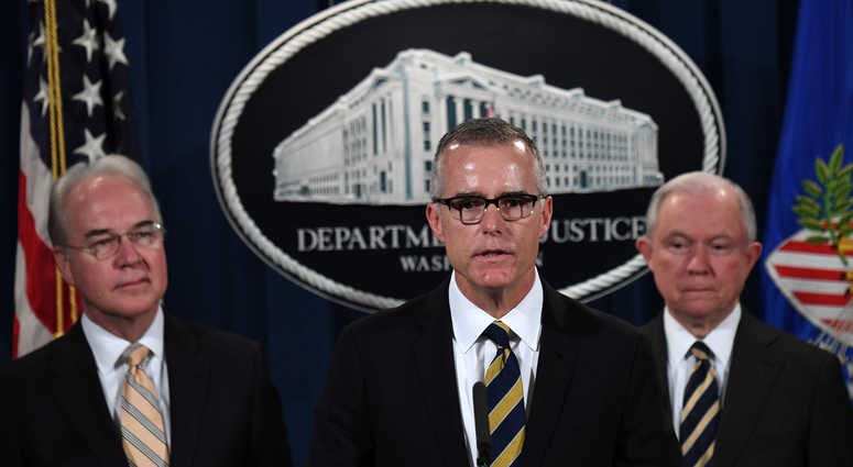 Tom Price, Andrew McCabe, Jeff Sessions