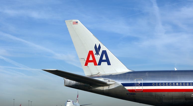 An American Airlines plane. American Airlines plane