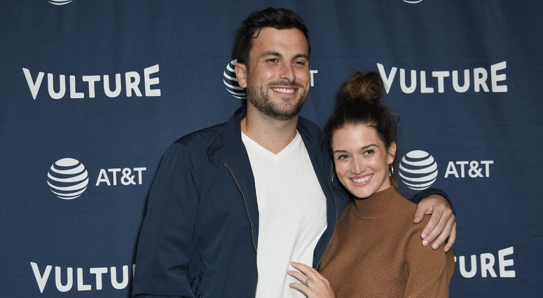 Tanner Tolbert and Jade Roper-Tolbert arrives at the 2019 Vulture Festival Los Angeles - Day 1 held at the Roosevelt Hotel in Hollywood. Jade Roper-Tolbert