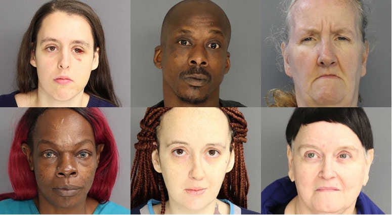 Six Newark adults are accused of beating and scalding a 3-year-old as a form of corporal punishment. Six Newark adults are accused of beating and scalding a 3-year-old as a form of corporal punishment.