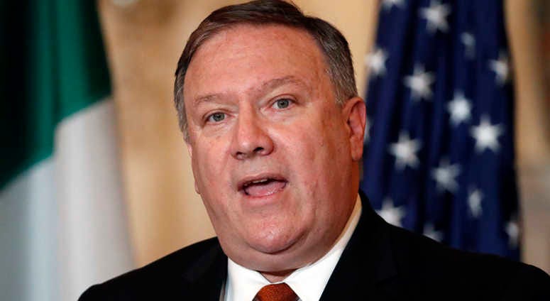 Secretary of State Mike Pompeo delivers remarks with Mexican Foreign Secretary Luis Videgaray at the State Department, Monday, May 7, 2018 in Washington. Secretary of State Mike Pompeo delivers remarks with Mexican Foreign Secretary Luis Videgaray at the State Department, Monday, May 7, 2018 in Washington.
