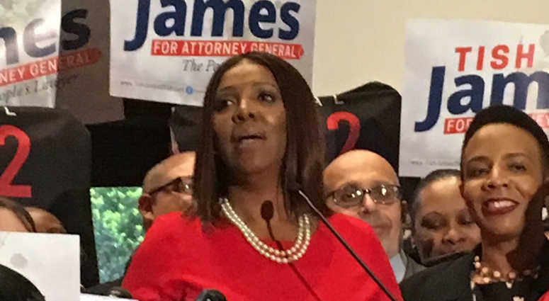Public Advocate Tish James has announced that she will run for Attorney General. Public Advocate Tish James has announced that she will run for Attorney General.