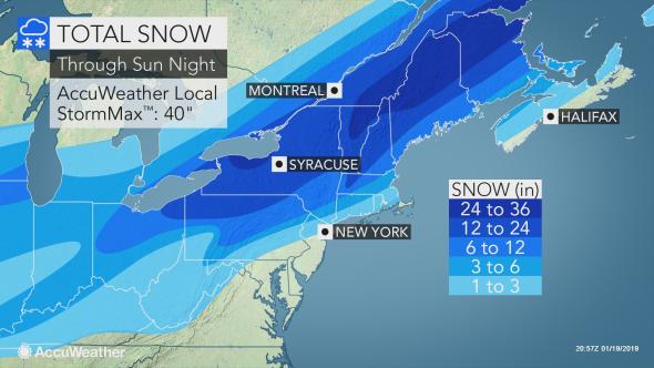 Total snow forecast Total snow forecast