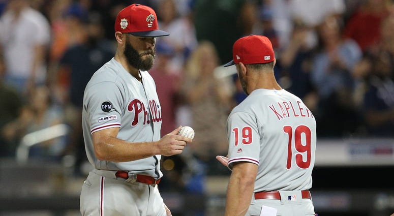 Jake Arrieta and Gabe Kapler Jake Arrieta and Gabe Kapler