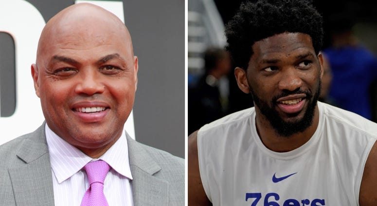 Charles Barkley and Joel Embiid Charles Barkley and Joel Embiid