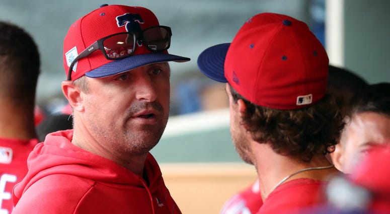 Phillies pitching coach Chris Young Phillies pitching coach Chris Young
