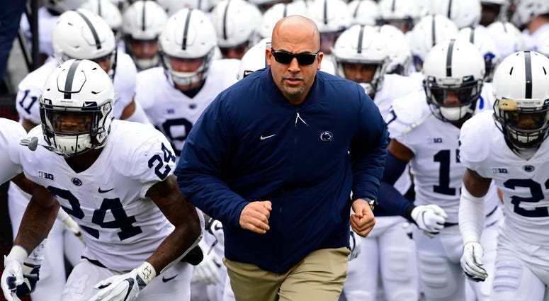 James Franklin and Miles Sanders James Franklin and Miles Sanders