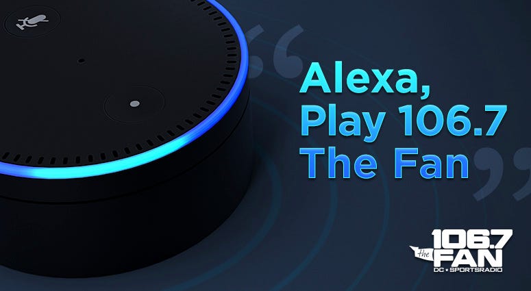 Listen on your Amazon Echo Listen to 106.7 The Fan from your Amazon Echo