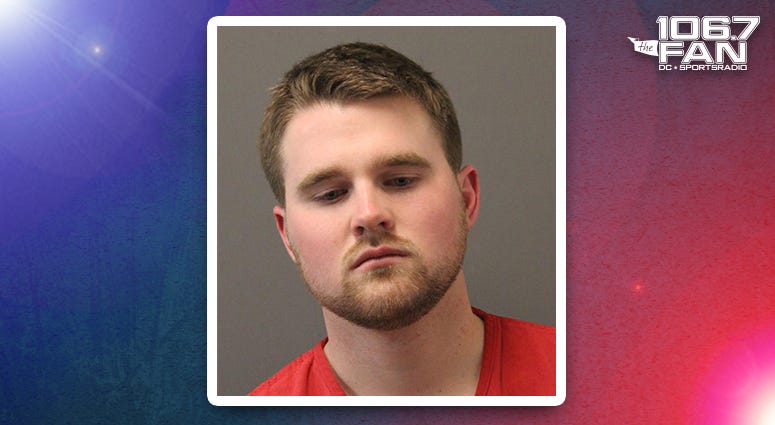 Jack Gruden, 22, was arrested for drunk in public at One Loudoun early Sunday morning.