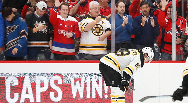 Boston's David Pastrnak reacts after another gutting loss to the Washington Capitals Inside the Capitals' ownership of the Boston Bruins