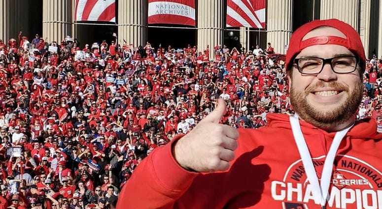 Grant and Danny were part of history during Saturday's Nationals victory parade Grant Paulsen and Danny Rouhier of the "Grant & Danny Show" take part in the Washington Nationals victory parade in Washington, D.C. on Saturday, November 1.