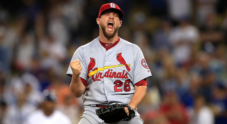 Bud Norris celebrates a strikeout. Bud_Norris