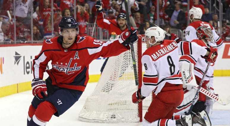 Nick Backstroom scores for the Caps. Nicklas Backstrom scored twice and the Capitals took charge in Game 5.