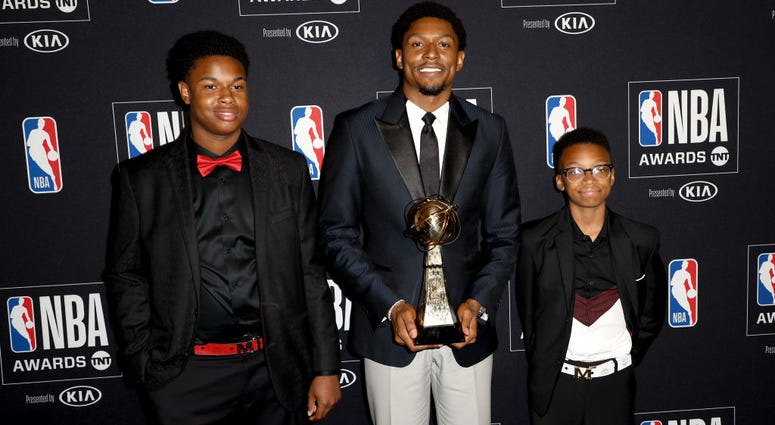 Bradley Beal with the NBA Cares Community Assist Award Bradley_Beal_NBA_Awards