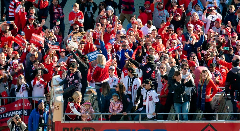Sea of red at the Nats' World Series parade in D.C. Photos of Nationals' World Series parade are insane