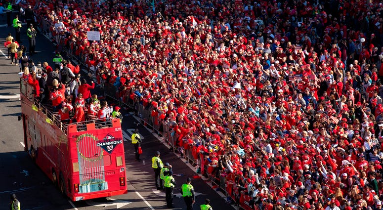 Sea of red at the Nats' World Series parade in D.C. Photos of Nationals' World Series parade are insane