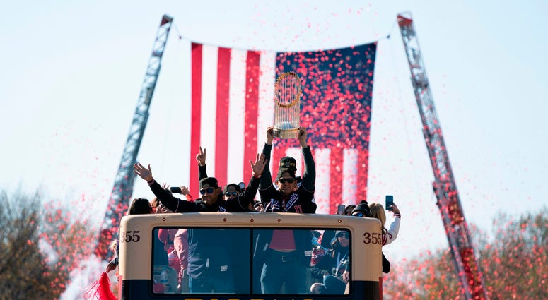 Sea of red at the Nats' World Series parade in D.C. Photos of Nationals' World Series parade are insane