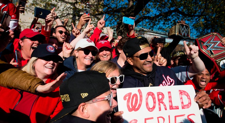 Davey Martinez: Man of the people. Photos of Nationals' World Series parade are insane
