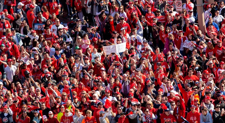 Sea of red at the Nats' World Series parade in D.C. Photos of Nationals' World Series parade are insane