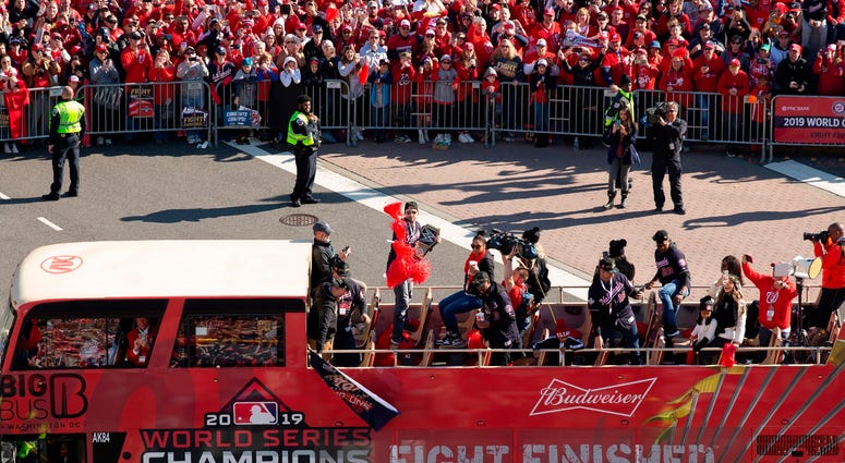 Sea of red at the Nats' World Series parade in D.C. Photos of Nationals' World Series parade are insane
