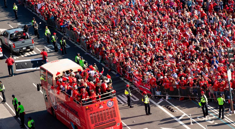 Sea of red at the Nats' World Series parade in D.C. Photos of Nationals' World Series parade are insane